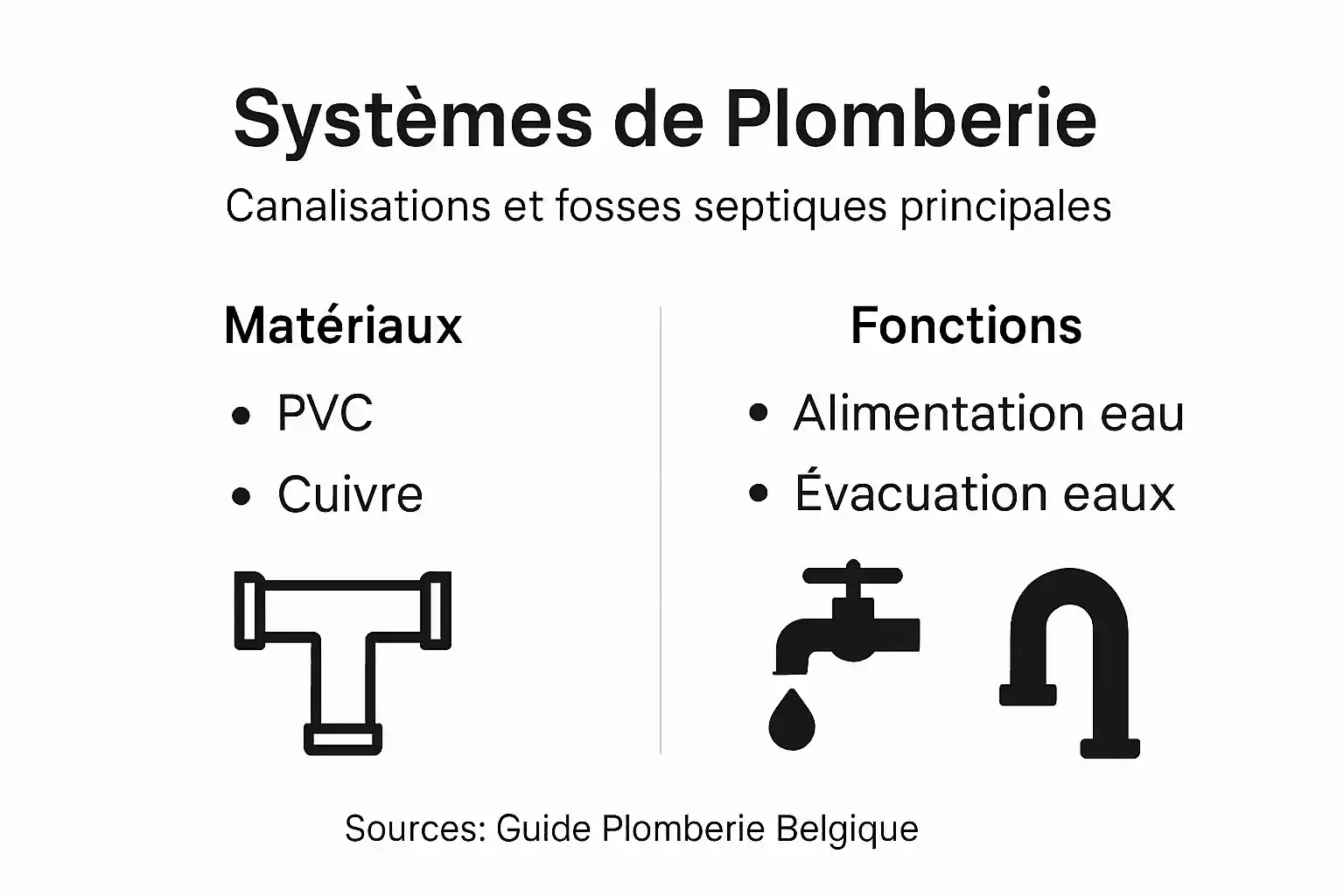 Aperçu illustré du fonctionnement de la plomberie dans une maison