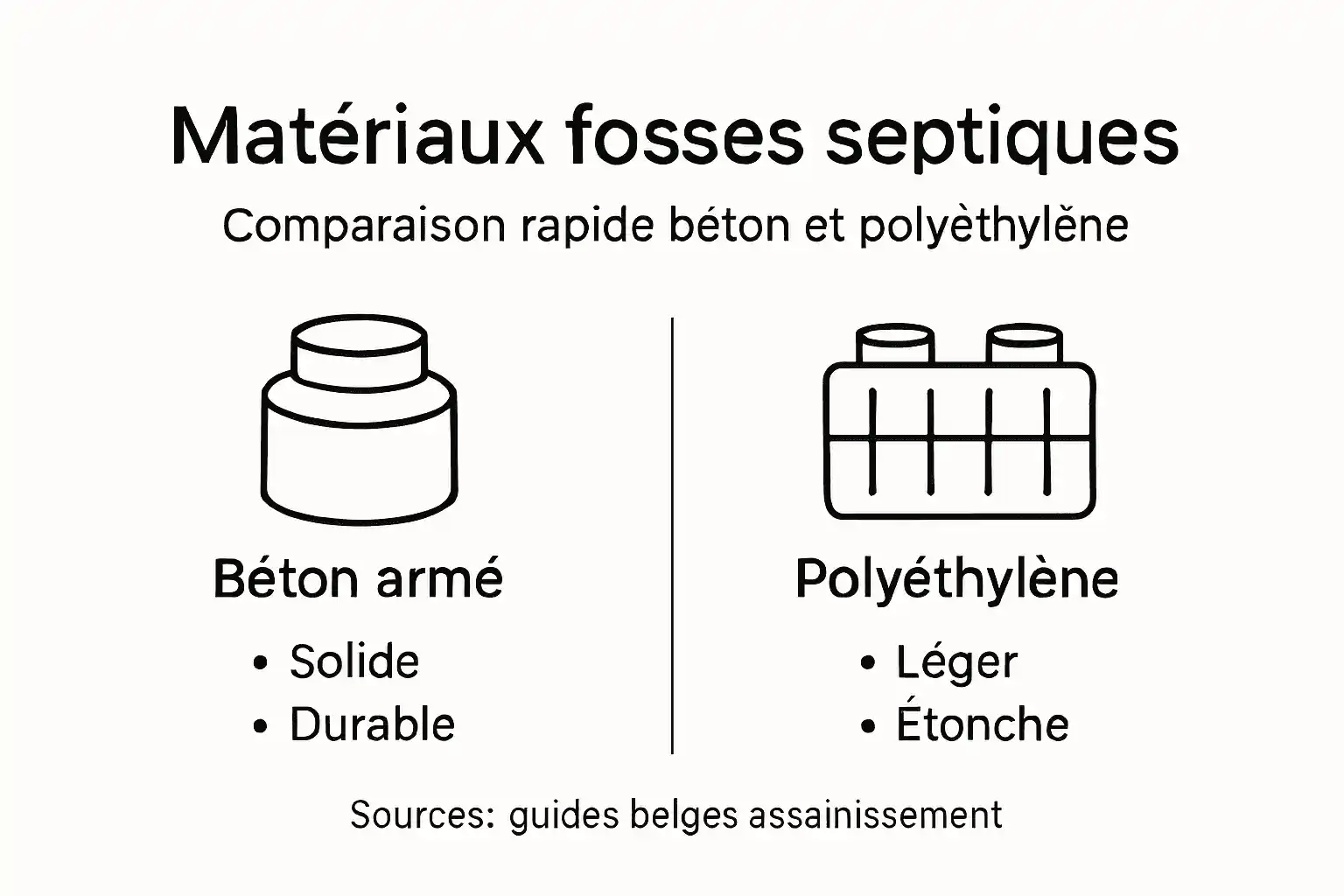Quels matériaux choisir pour assurer l’étanchéité d’une fosse septique ? — L’infographie à connaître