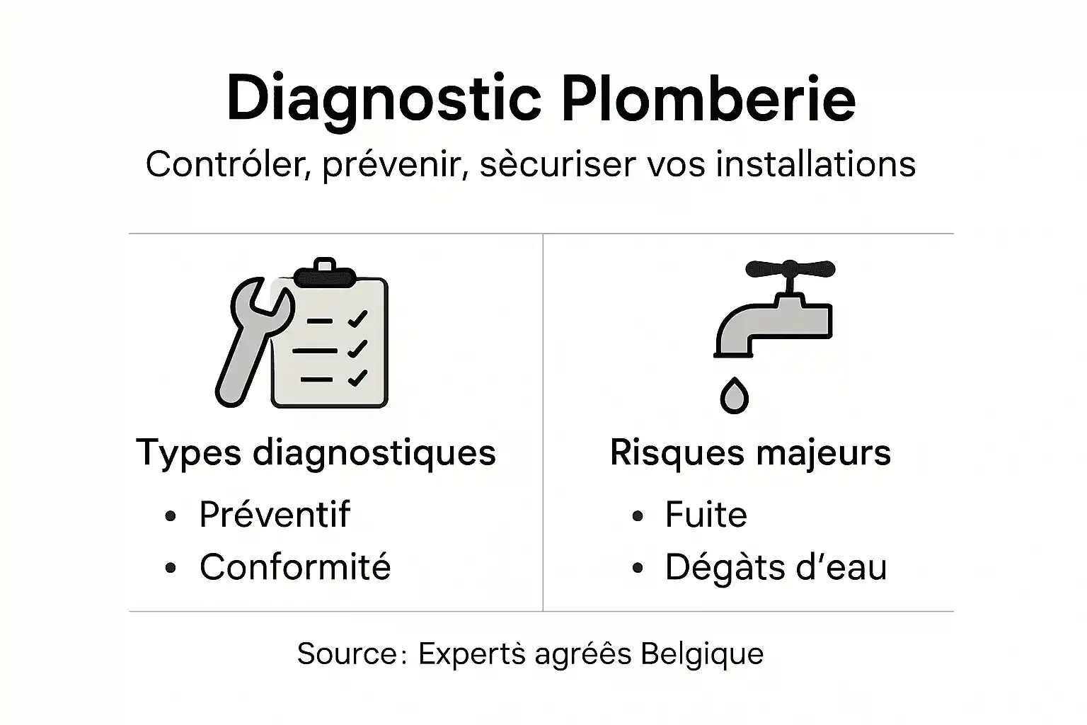 Infographie : état des lieux de la plomberie – types d’installations et risques à connaître