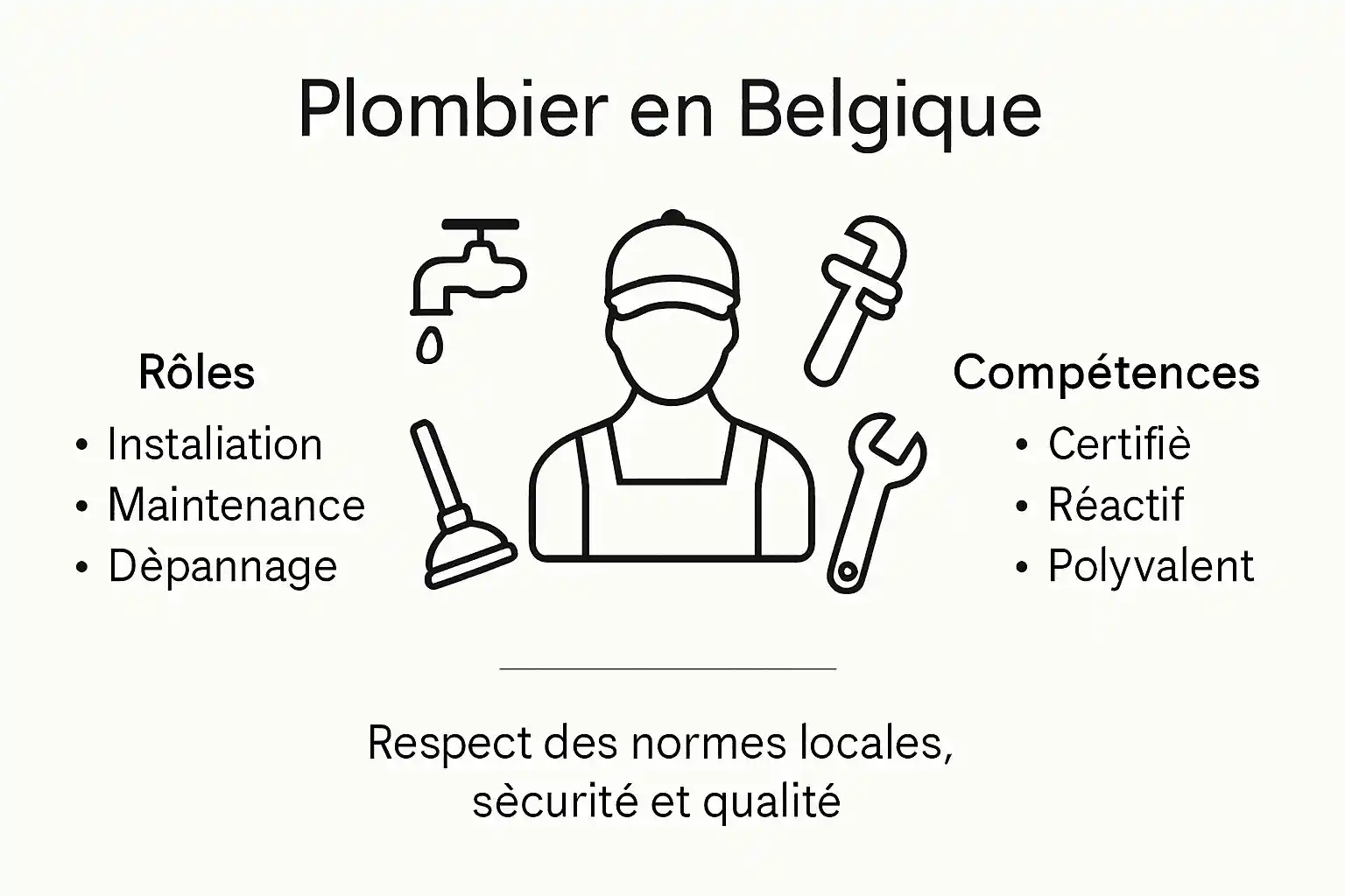 Panorama des missions et savoir-faire du plombier en Belgique