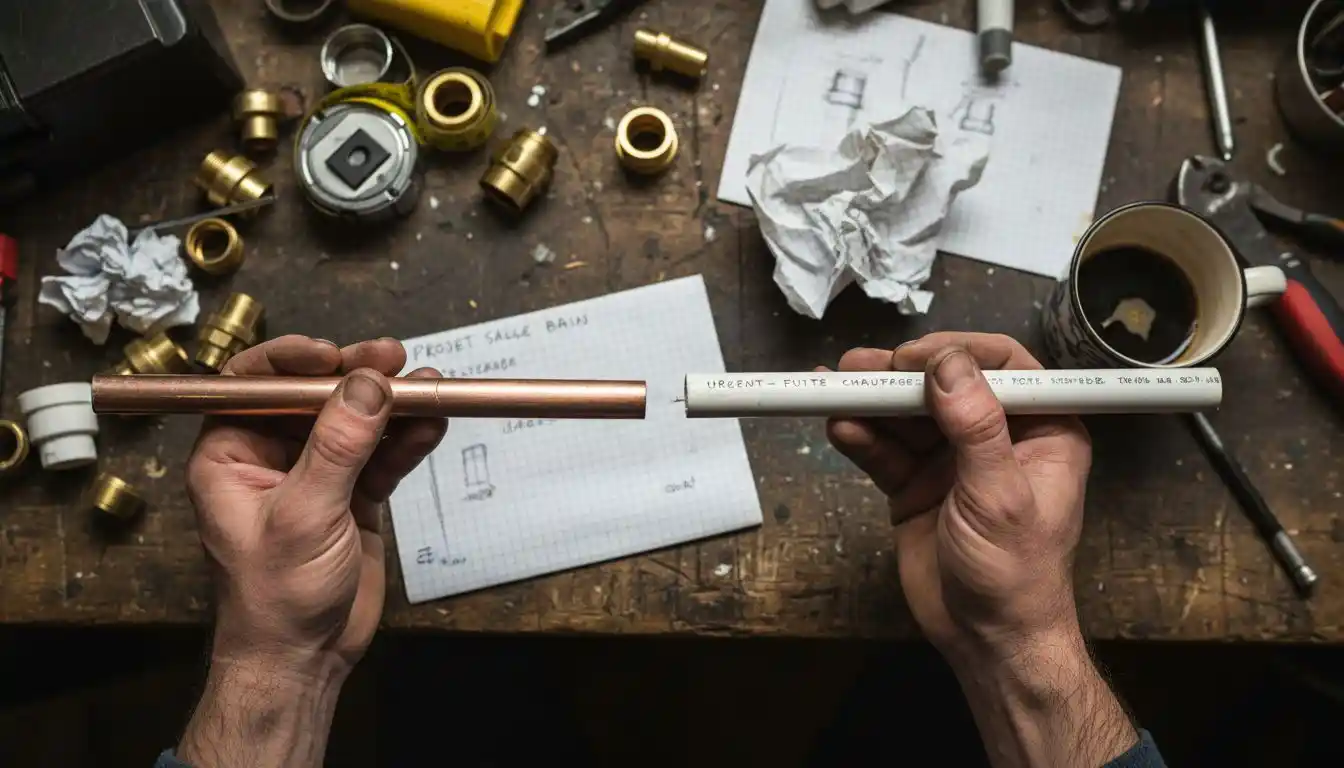 Un plombier fait le point sur les avantages et les inconvénients des tuyaux en cuivre par rapport à ceux en PVC.